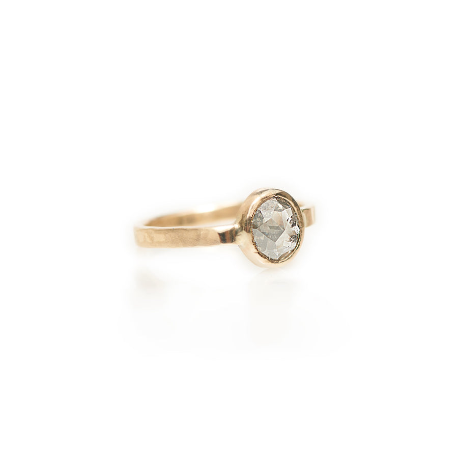 Karla | Salt and Pepper Round Diamond Engagement Ring Set - MTD