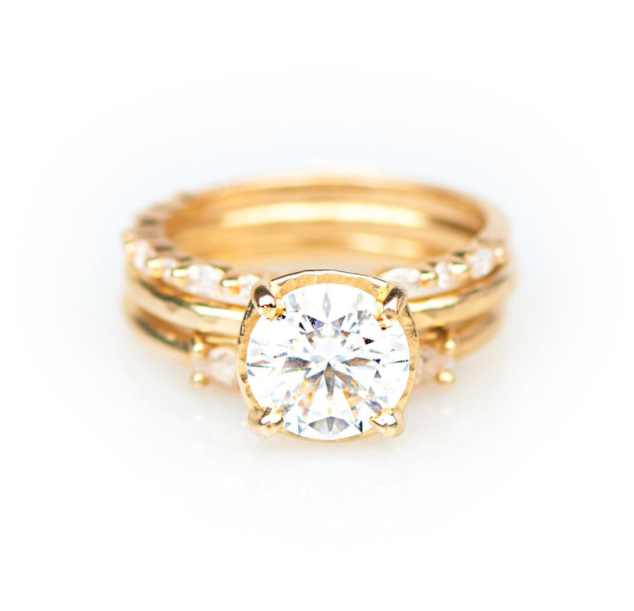 Illusion Stacking Engagement Ring Set - MTD