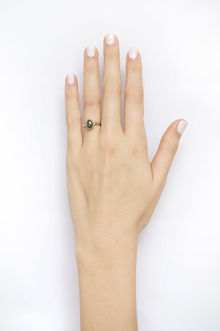 Hudson | Gray Diamond Engagement Ring - Melissa Tyson Designs