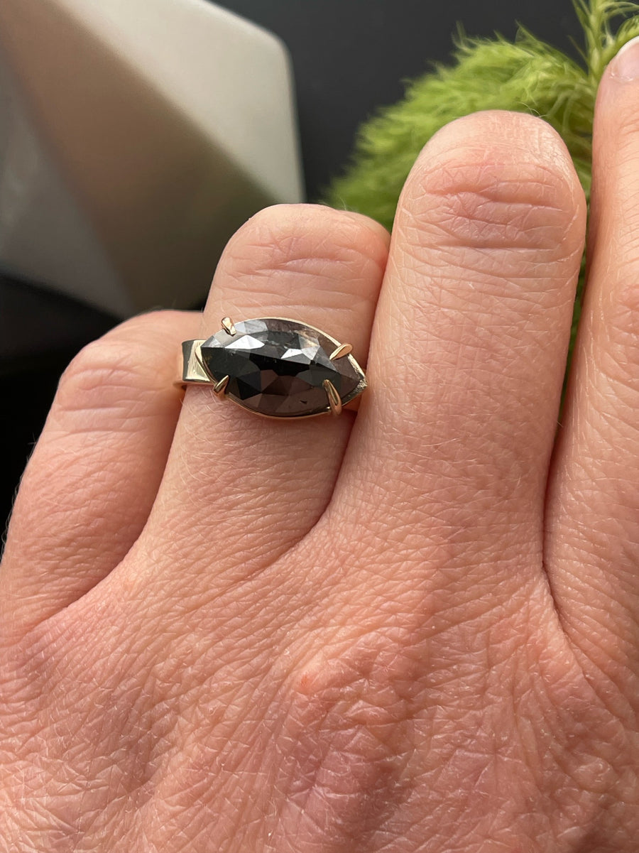 Dory | 3.04ct East West Black Diamond - MTD