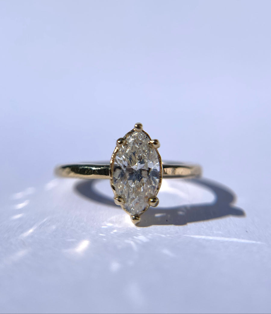 Adeline | 1.00ct Marquise Brilliant Cut Diamond Engagement Ring - MTD