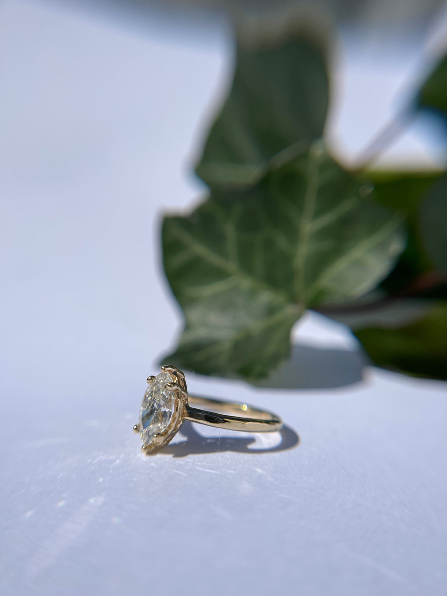 Adeline | 1.00ct Marquise Brilliant Cut Diamond Engagement Ring - MTD