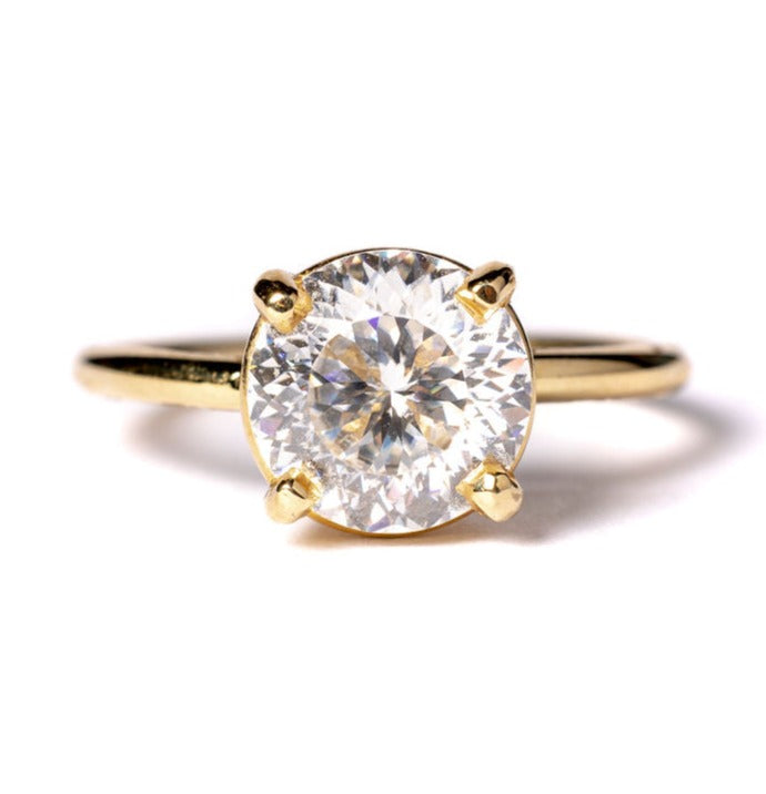 Lisbon Portuguese Cut Round Engagement Ring - MTD