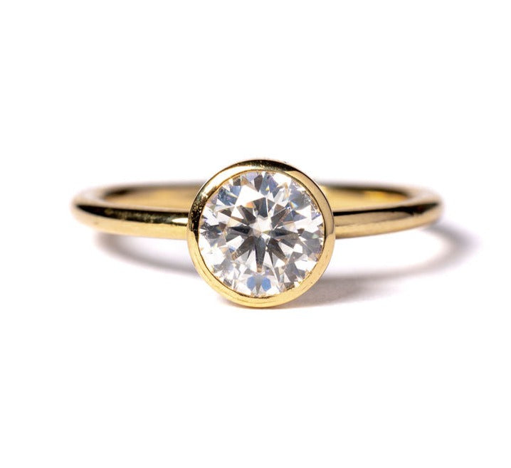 Lydia | 1ct Brilliant Cut Moissanite Engagement Ring - MTD