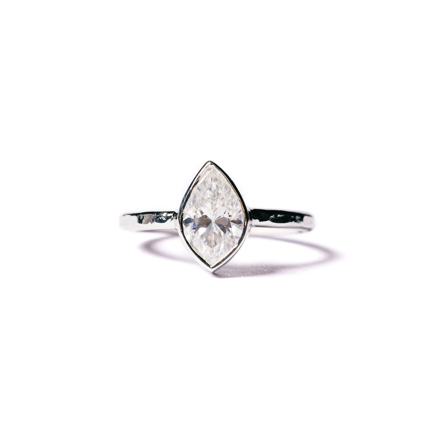 Moroccan Marquise Moissanite Engagement Ring - MTD