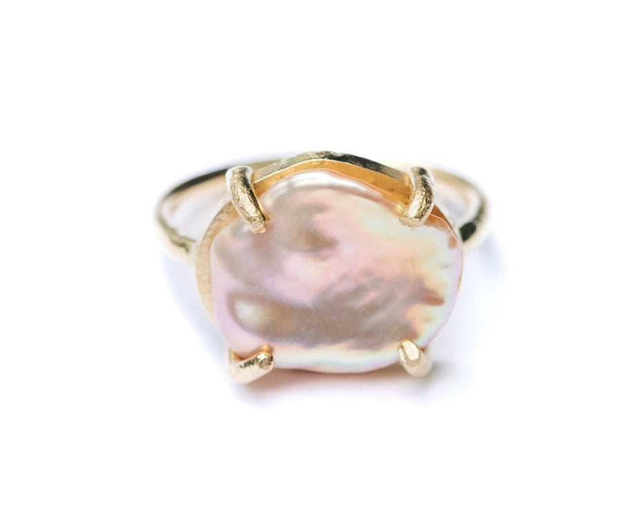 Aloha | Keshi Pearl 14k Gold Ring - MTD