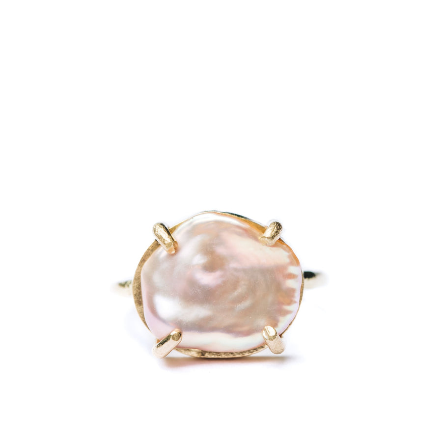 Aloha | Keshi Pearl 14k Gold Ring - MTD