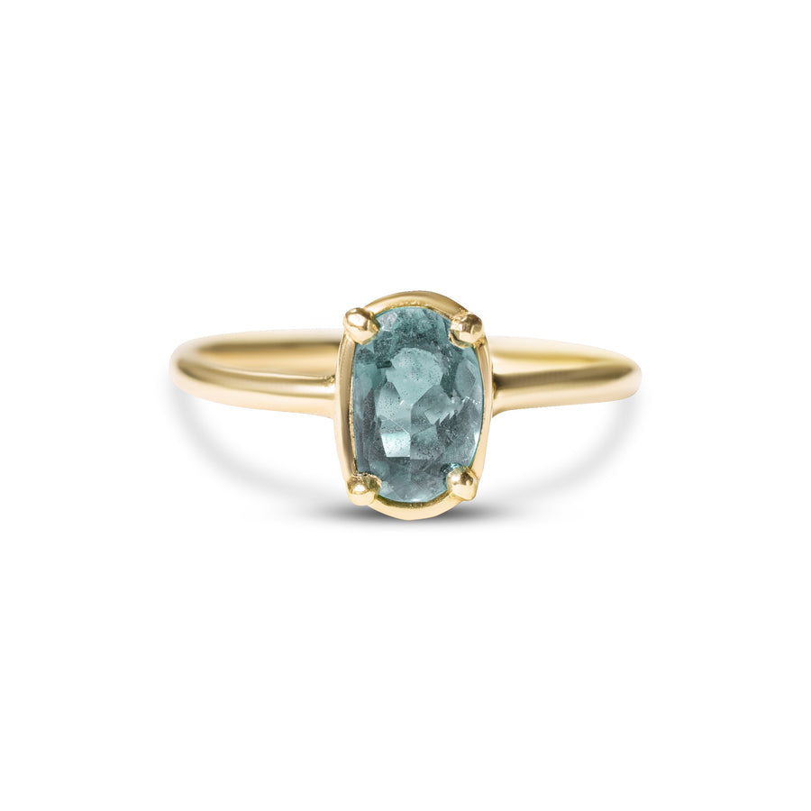 Mykanos Teal Sapphire Oval Engagement Ring - MTD