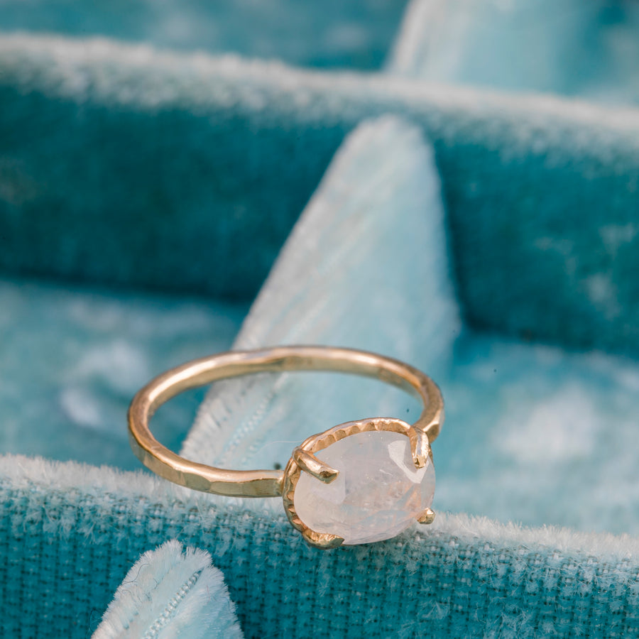Rainbow Moonstone Oval - Melissa Tyson Designs