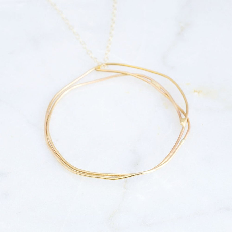 Light Circle | Golden Necklace - Melissa Tyson Designs