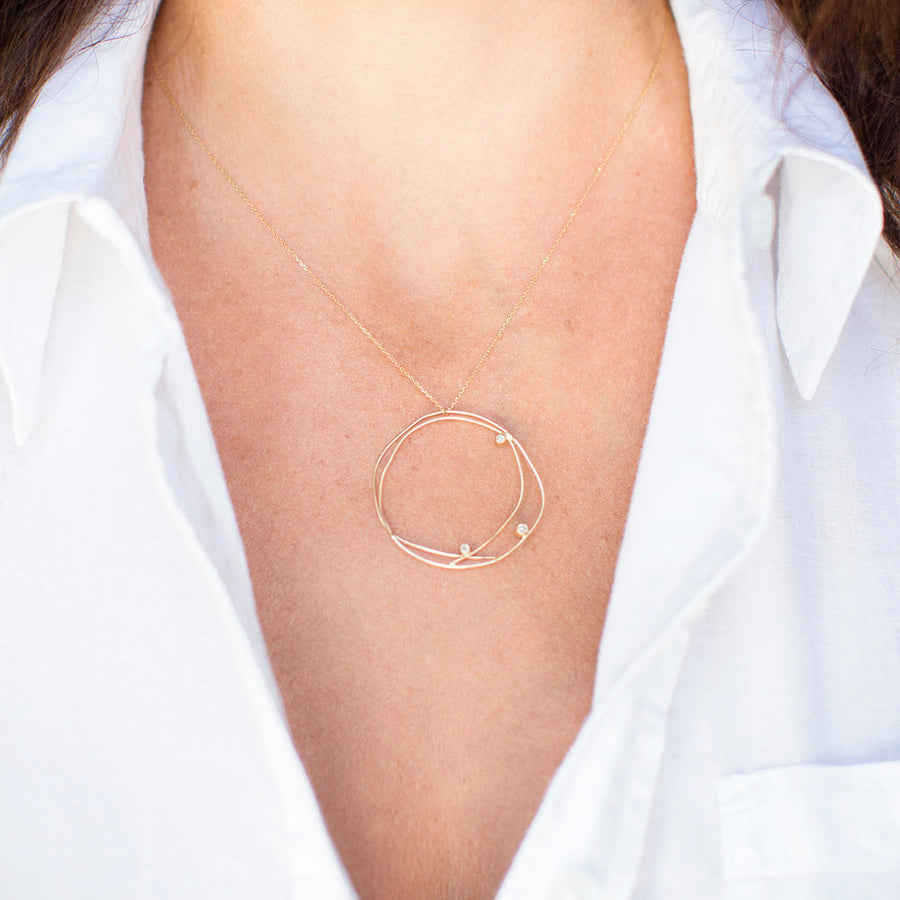 Light Circle | Diamond Necklace - Melissa Tyson Designs