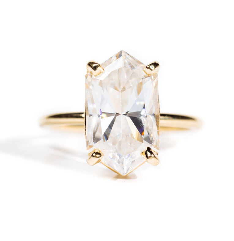 Eloise Elongated Hexagon 5ct Engagement Ring - MTD