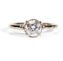 Taylor in 14k White Gold 1ct Round Engagement Ring - MTD