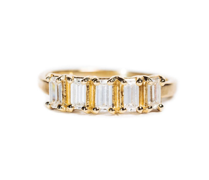 Emerald Horizons Emerald Cut Wedding Band - MTD