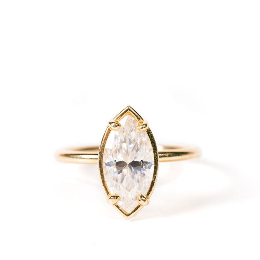 Marilyn | 2ct Moissanite Marquise Engagement Ring Ready to Ship - MTD