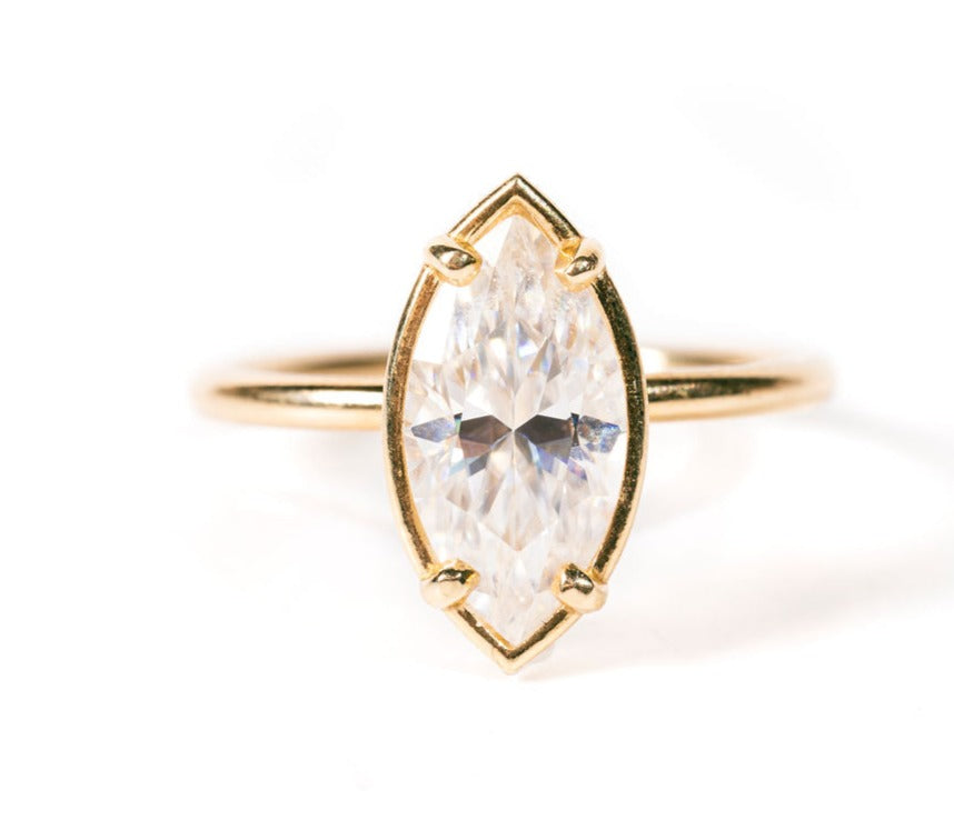 Marilyn | 2ct Moissanite Marquise Engagement Ring - MTD