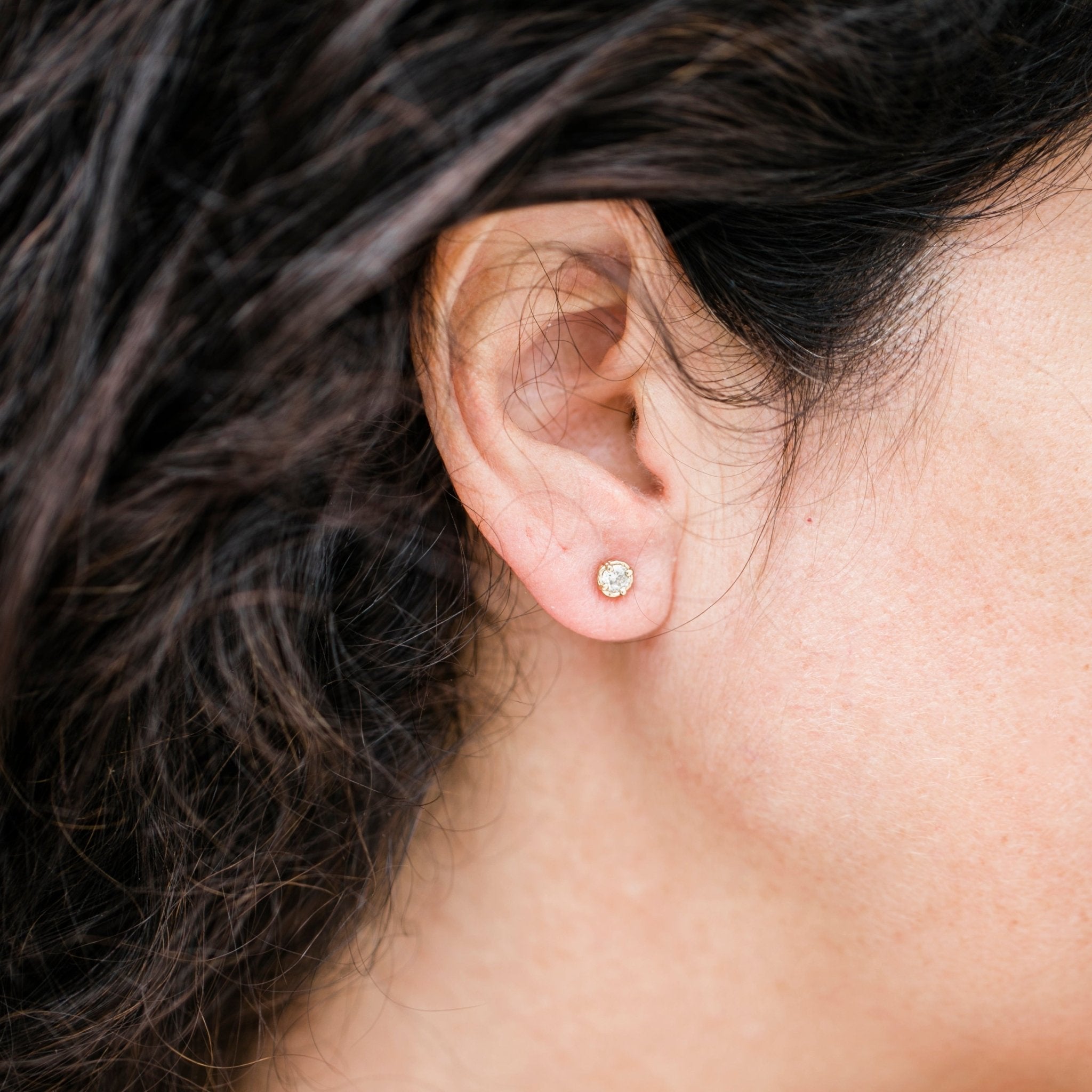 Ready to Ship Salt and Pepper Diamond Studs - MTD