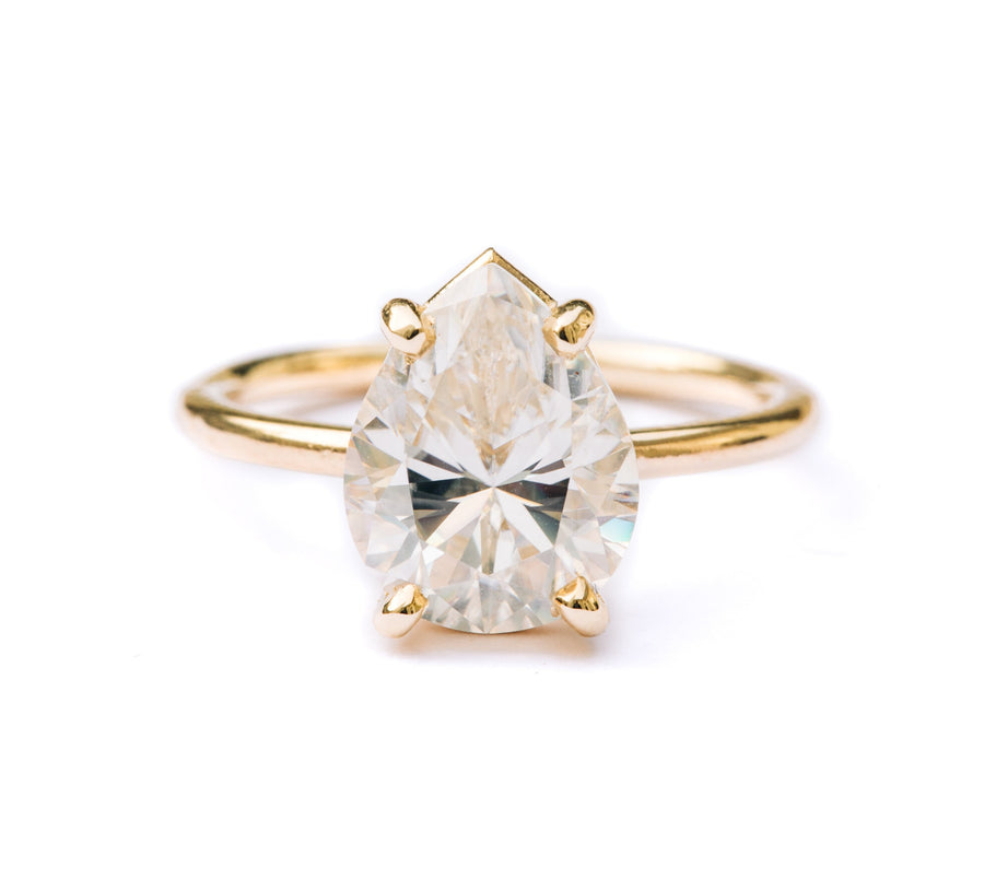 Giana | Pear Moissanite Engagement Ring - MTD