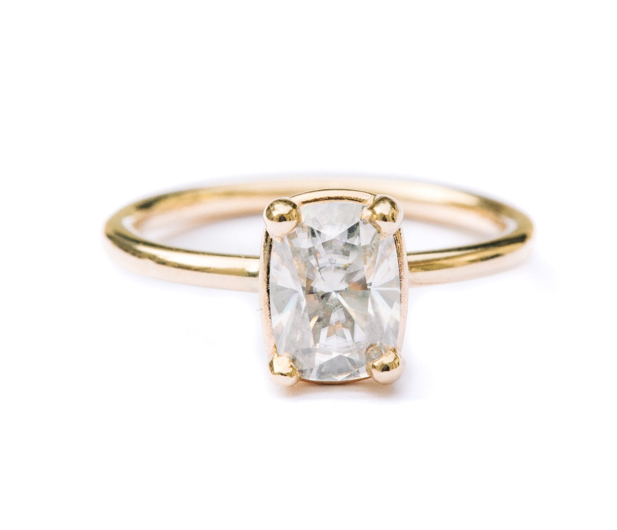Stacia Elongated Cushion Cut Moissanite Engagement Ring - MTD