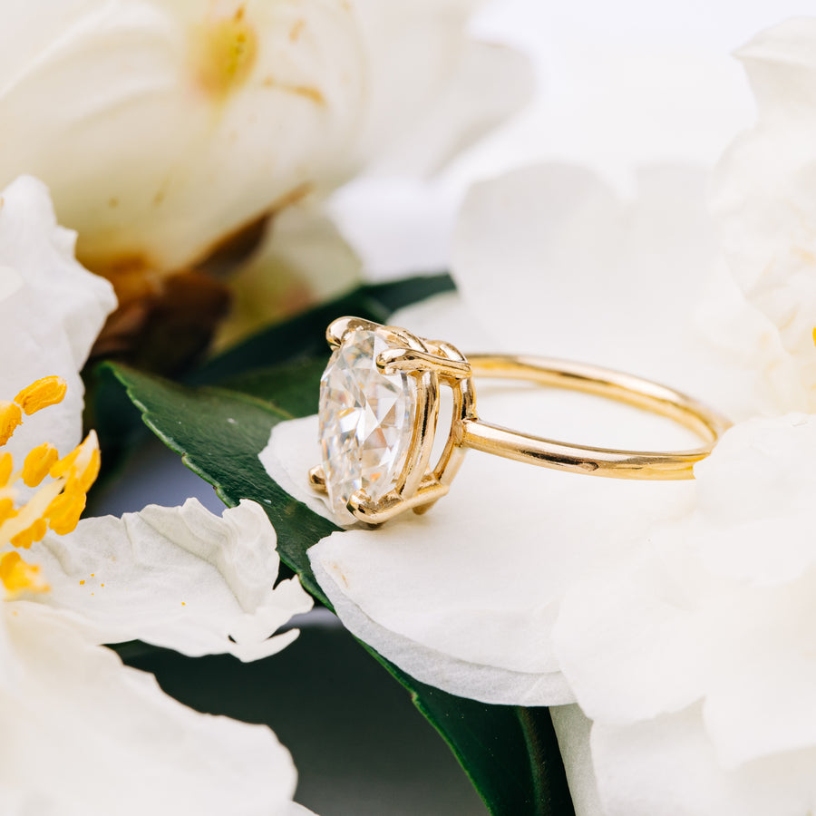 Giana | Pear Moissanite Engagement Ring - MTD