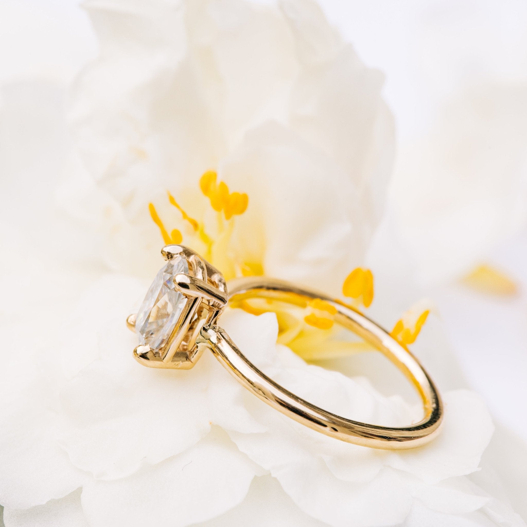 Stacia Elongated Cushion Cut Moissanite Engagement Ring - MTD