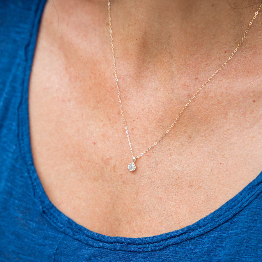 Dusk | Gray Salt and Pepper Diamond Necklace - MTD