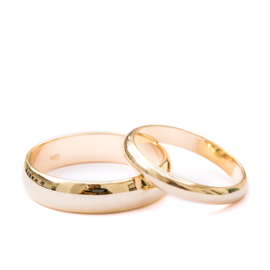 Classics | Half Round Classic Traditional Smooth Wedding Bands - MTD
