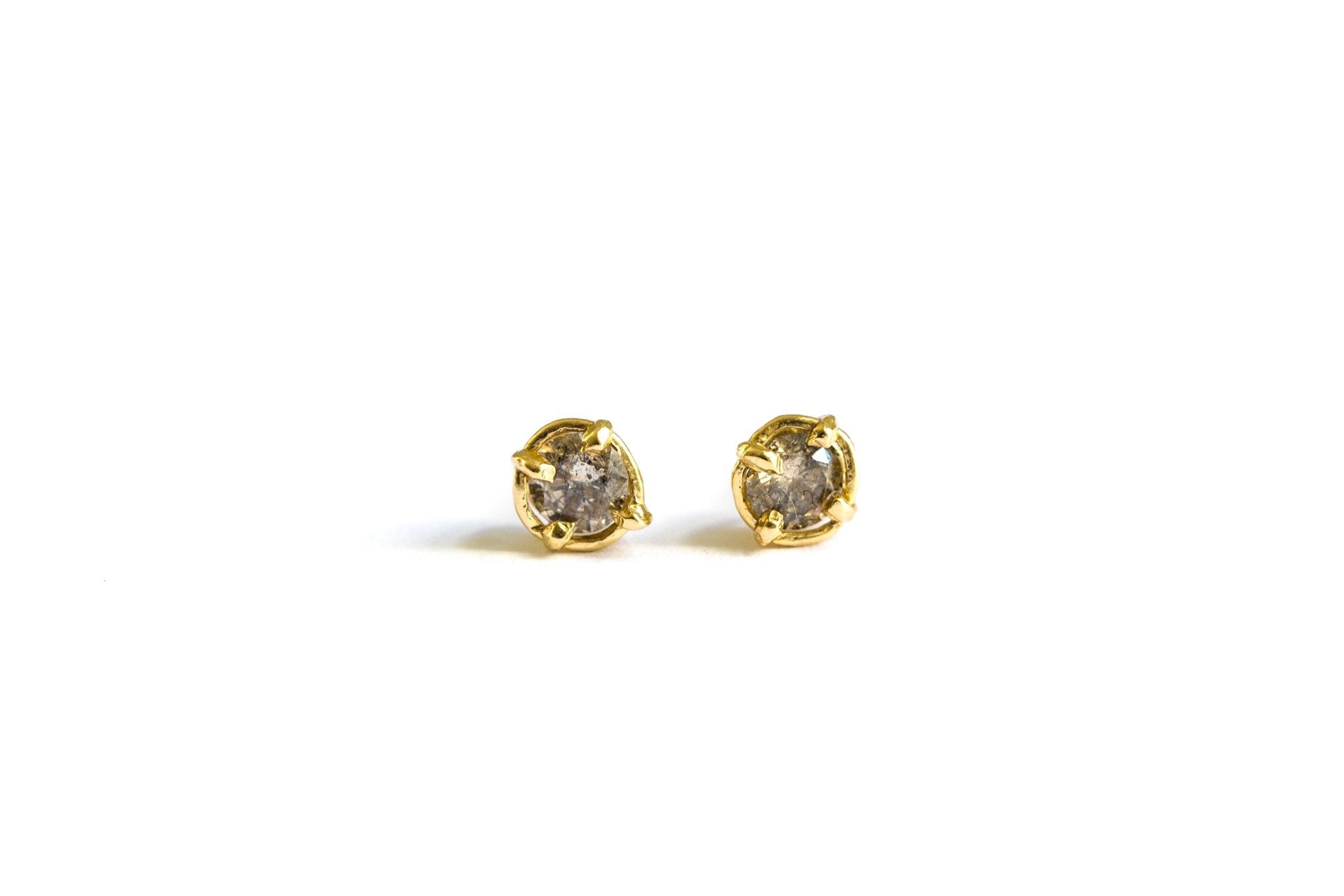 Ready to Ship Salt and Pepper Diamond Studs - MTD