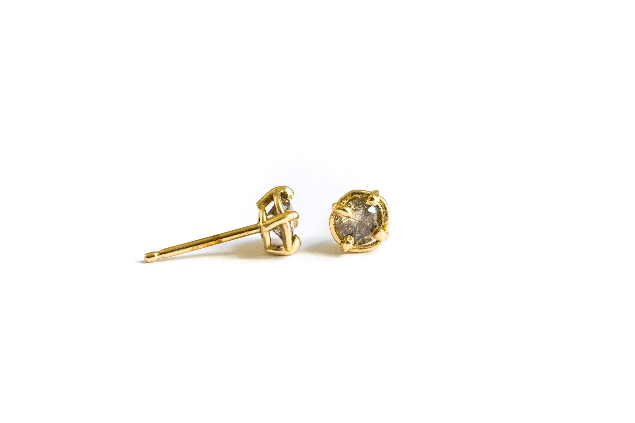 Ready to Ship Salt and Pepper Diamond Studs - MTD