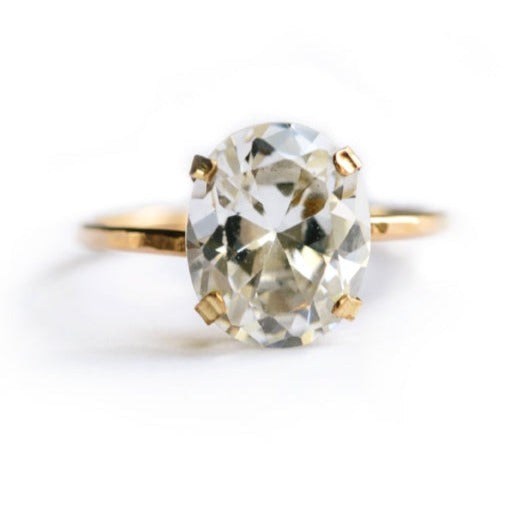 Seline Oval Moissanite Engagement Ring - Melissa Tyson Designs