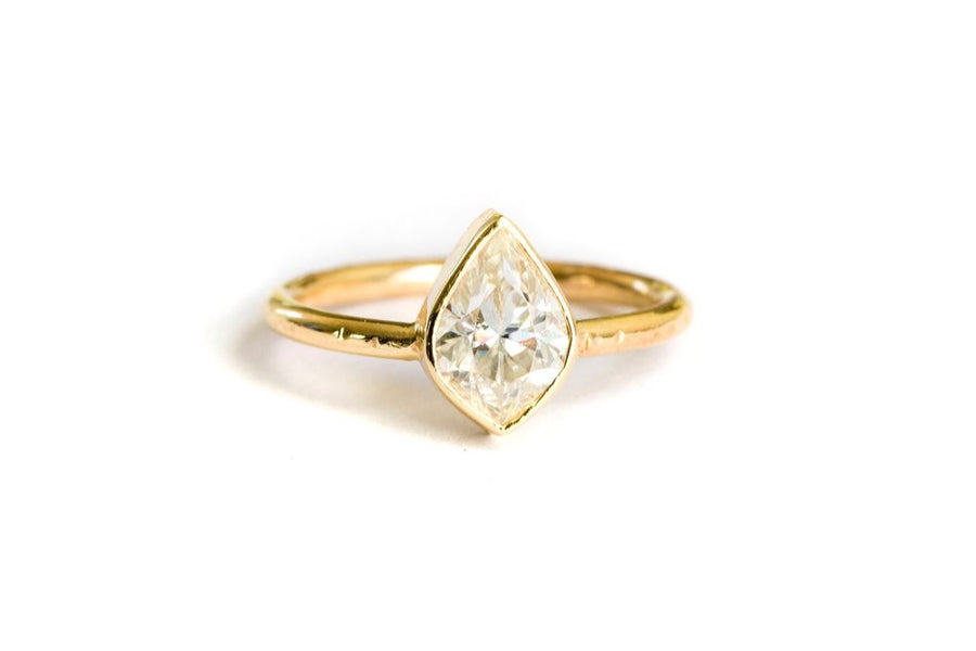 Moroccan Marquise Moissanite Engagement Ring - Melissa Tyson Designs