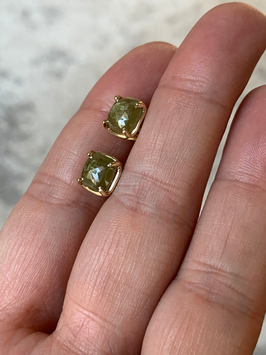 Cushion Cut Diamond Studs - MTD