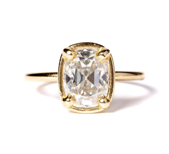 Stella | 2ct Elongated Cushion Cut Moissanite Engagement Ring - MTD