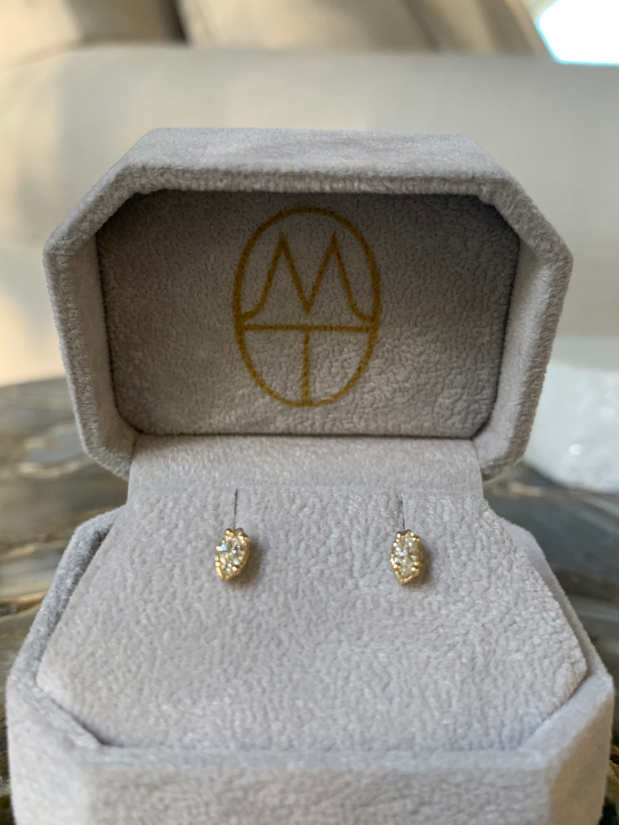 Marquise Diamond Studs - MTD