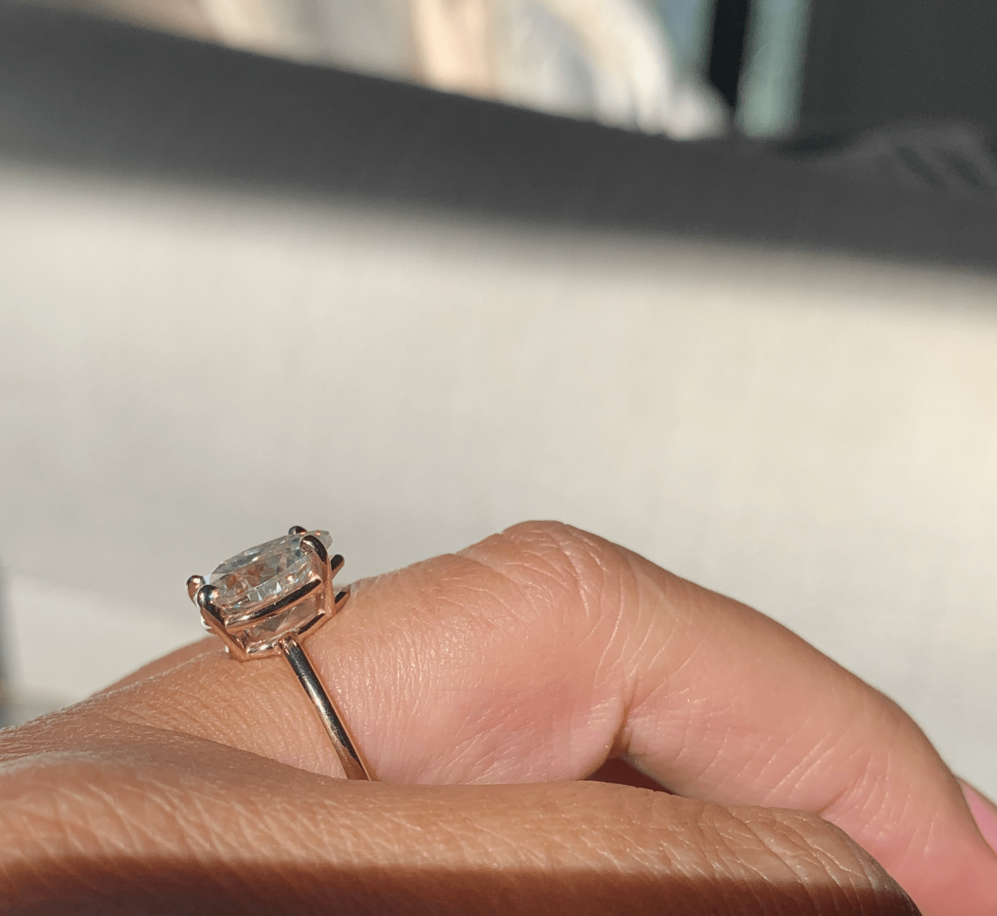 Giana | Pear Moissanite Engagement Ring - MTD