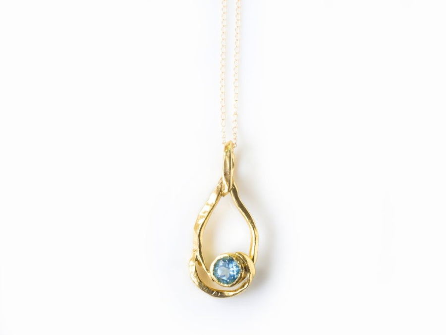 Morpho | Blue Topaz Necklace - Melissa Tyson Designs
