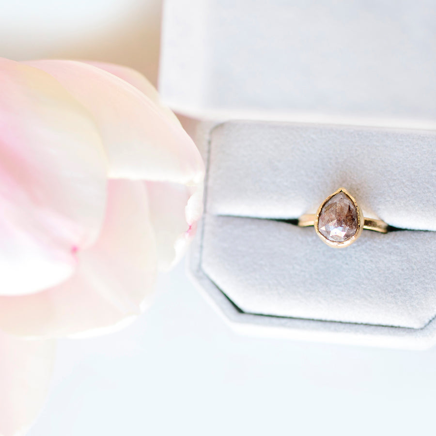Earth | Brown Diamond Engagement Ring - Melissa Tyson Designs