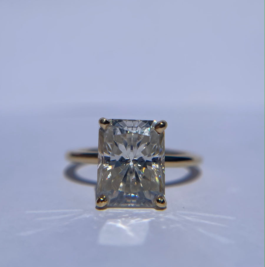 Jenny | 3.5ct Radiant Moissanite Engagement Ring - MTD