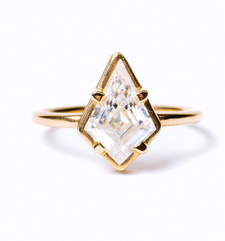 Soaring Kite Moissanite Engagement Ring - MTD